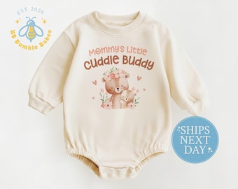 Natural Baby Bear Romper, Mommy's Little Cuddle Buddy Bodysuit