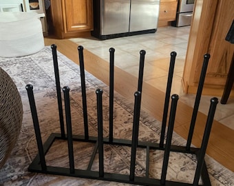 Stainless Steel Tall Boot Rack Organizer, Holds 6 Pairs, Free Standing Shoe Stand