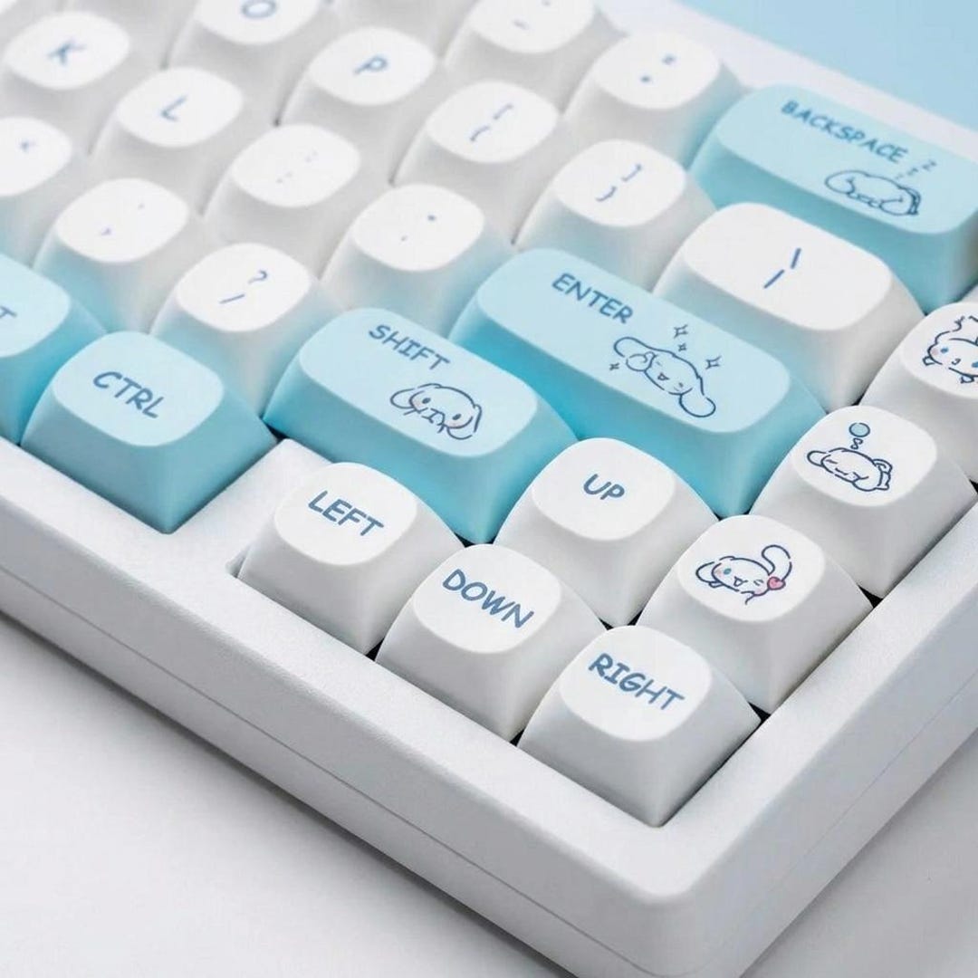 Mechanical Rabbit Keyboard Kawaii Bunny Keycaps Set for Mechanical Keyboard, Rabbit Theme, Cherry ...