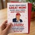 Sarcastic Mom Mother's Day Card, Trump Parody (Blank Inside)