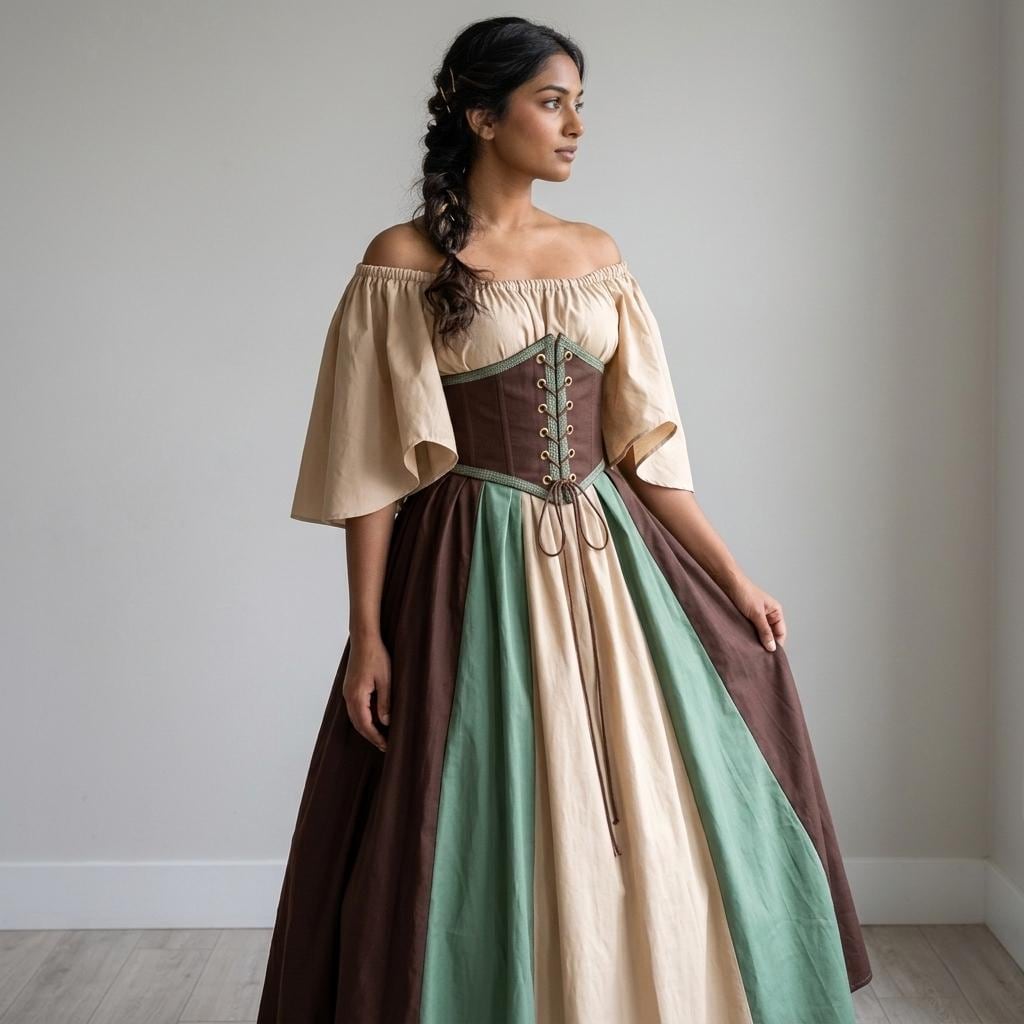 off the shoulder renaissance dress Medieval Renaissance Costume Elf Style Off Shoulder Green Velvet Long Slim-fit Dress