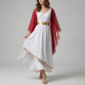 empire waist grecian dress Empire Waist Formal Gown Dress L US women's letter