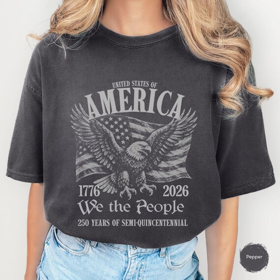 America 250th Anniversary 1776 - 2026 Shirt, We The People Patriotic Tee, Eagle American Flag T-Shirt, Vintage Flag July 4th Sweatshirt