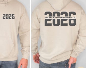 Graduation Hoodie, College Grad Sweatshirt, Class Of 2026 Graduation Gift for Men, Shirt Group Graduation Tee for Son, Bro, Husband, Dad Tee