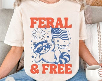 Koszulka z dzikim i wolnym szopem, koszulka z okazji 250 lat wolności, koszulka z patriotycznymi, wygodnymi kolorami z okazji 4 lipca, zabawna bluza z kapturem z napisem „Niepodległość”