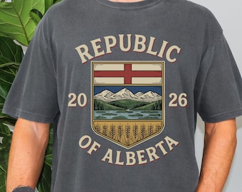 Republic Of Alberta Shirt, Alberta Wexit T-shirt, Western Canada Oil And Gas Tee Gift For Albertan Conservative Separation Sweatshirt Hoodie