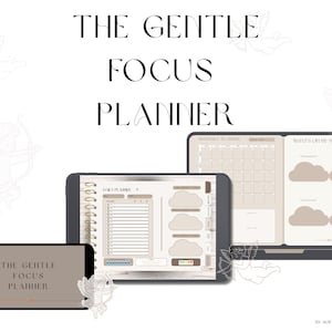 Digitale planner met zachte focus | Neurodivergent ADHD-vriendelijk (digitale download)