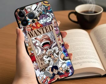 Anime iPhone Hülle, Ruffy Zoro Straw Hat Schwarz Soft Cover (iPhone 17-11)