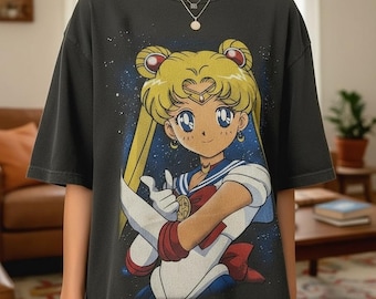 Anime Graphic T Shirt, Retro Manga Cotton Tee, für Männer und Frauen