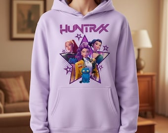 K-Pop Mira Rumi Zoey Huntrix Hoodie: Cartoon Harajuku Grafik-Sweatshirt