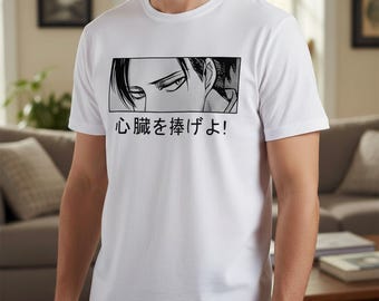 Eren Yeager Anime T-Shirt - Manga Grafik Streetwear Baumwolltop