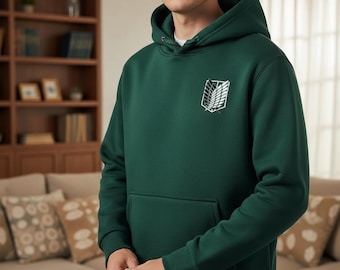 Anime Kapuzenpullover, AOT Jacke, Manga Hoodie, Unisex Jungen Mädchen Anime Kleidung