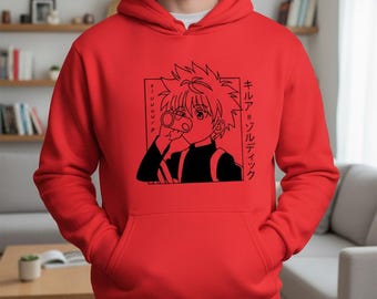 Hoodie Anime Manga Sweatshirt Unisex Otaku Pullover Gothic Harajuku Kapuzenpullover Fleece Streetwear Geschenk