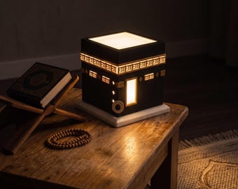 Kaaba Prayer Room Lamp, Islamic Prayer Room Decor, Muslim Home Night Light