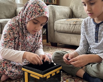 Zestaw do budowania Kaaba dla dzieci | Muzułmański prezent dla dzieci | Islamska zabawka edukacyjna | Zestaw 300 elementów