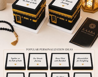 Personalized Kaaba Model | Islamic Home Decor | Hajj & Umrah Gift | Muslim Keepsake