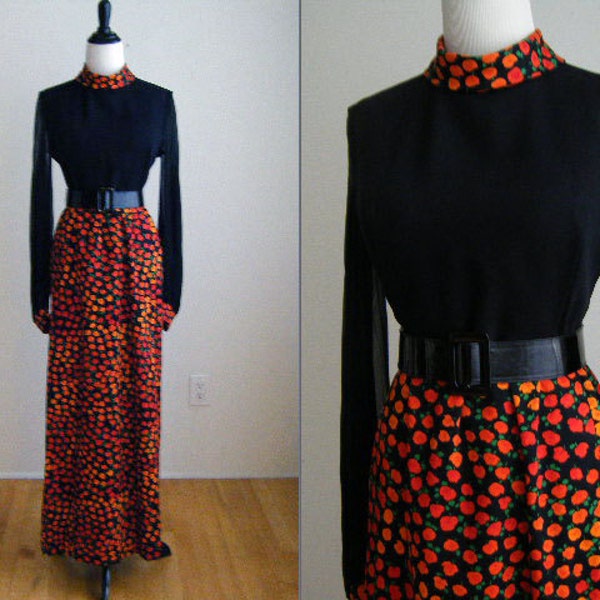 Vintage Futura Couture of NY Evening Maxi Dress