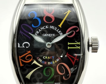 Vintage Franck MulLer Geneve Crazy Color Dream Master Of Complication Automatic Men's Wrist Watch Free Shipping