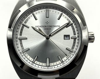 Vintage Vacheron Constantin Geneve Overseas Automatic Date Indicator Silver Dial Men's Wrist Watch Free Shipping