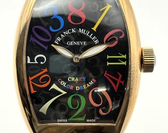 Vintage Franck MulLer Geneve Crazy Color Dream Master Of Complication Automatic Men's Wrist Watch Free Shipping