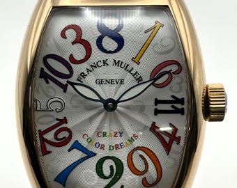 Vintage Franck MulLer Geneve Crazy Color Dream Master Of Complication Automatic Men's Wrist Watch Free Shipping