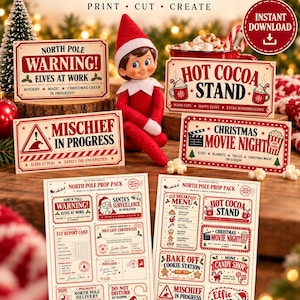 Printable Elf Props Pack