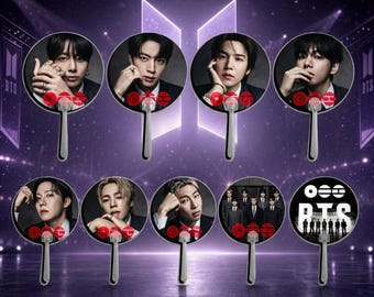 Abanico de mano Ari.rang de BTS, accesorio para conciertos de Kpop, merchandising del fandom ARMY.
