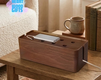 Kabelbeheerdoos, housewarmingcadeau voor nieuw huis, opbergdoos stekkerdoos, draadopberger, snoeropberger, kabelopberger bureau