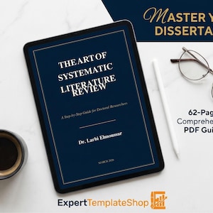 Systematic Literature Review Guide PhD Students PRISMA 2020 Protocol Academic Dissertation Research PDF Workbook