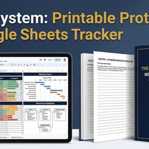 PhD Supervisor Meeting Planner PDF, Google Sheets Academic Progress Tracker