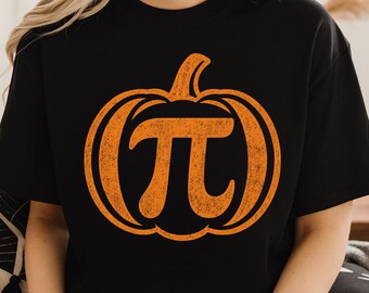 Pumpkin Pi PNG, Funny Fall Math Sublimation Design, Pumpkin Pie Symbol Clipart, Teacher Thanksgiving Shirt Digital Download PNG