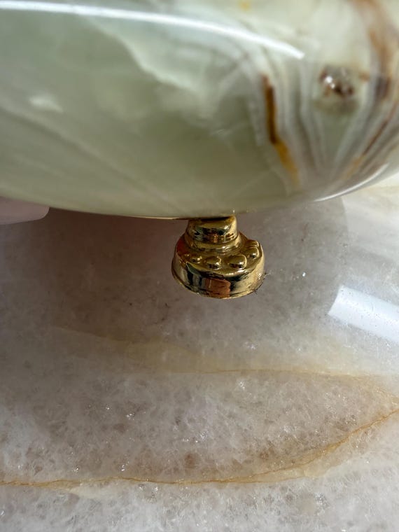 Onyx and Brass Footed Trinket Box View 6