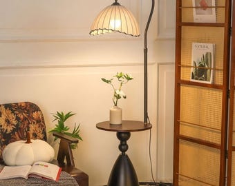 Vintage Floor Lamp | Retro Standing Lamp | Cozy Bedroom Lighting | Elegant Living Room Decor | Mid Century Lamp