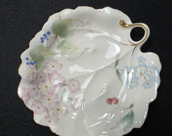 Mikasa Nature's Garden Ivory Bone China Floral Decorative Abstract Plate