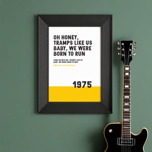 Bruce Springsteen Lyric Art Prints - JAM Artworks