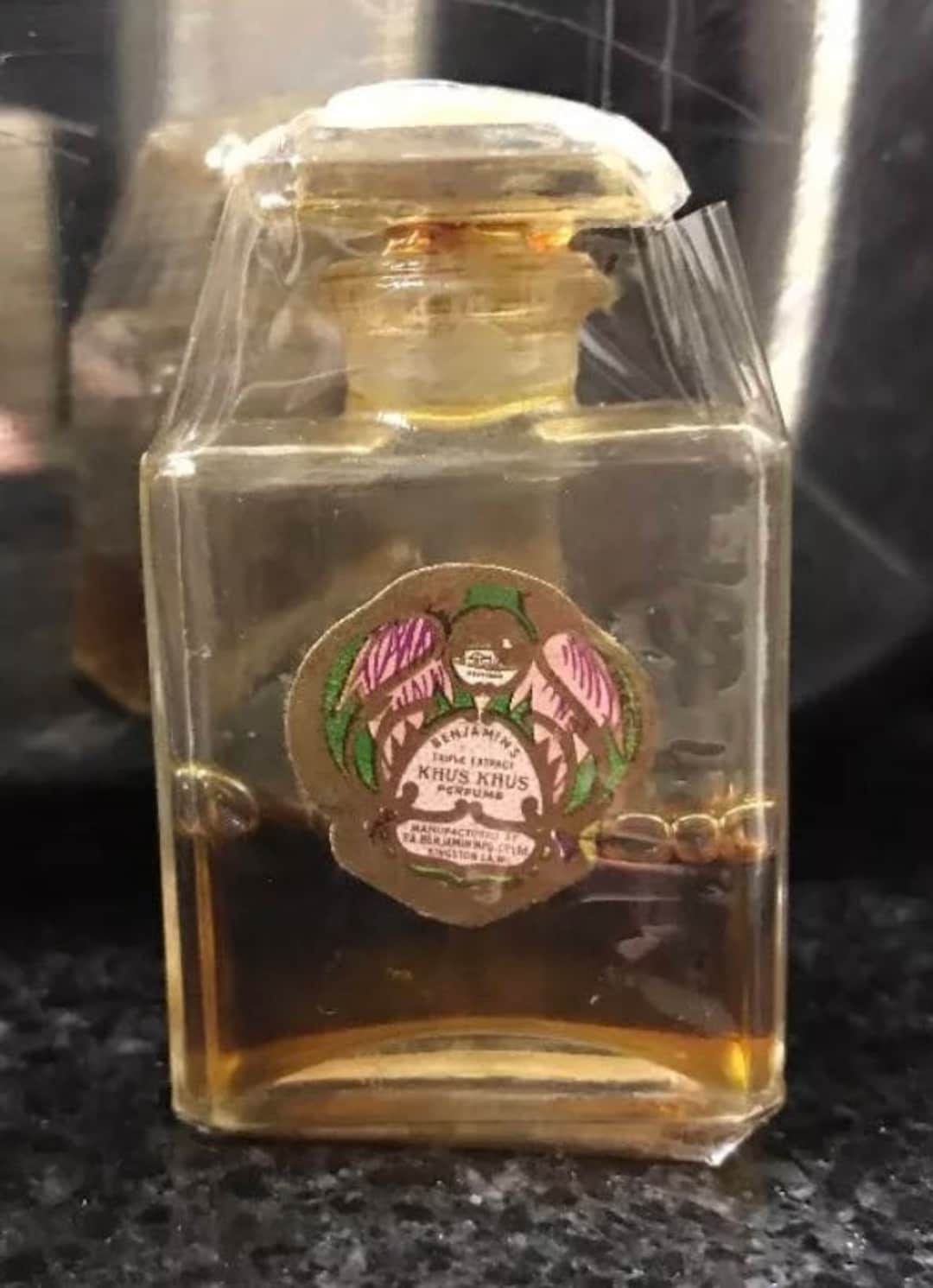 Extremely RARE Vintage Khus Khus Perfume Benjamins of Jamaica NEW Etsy