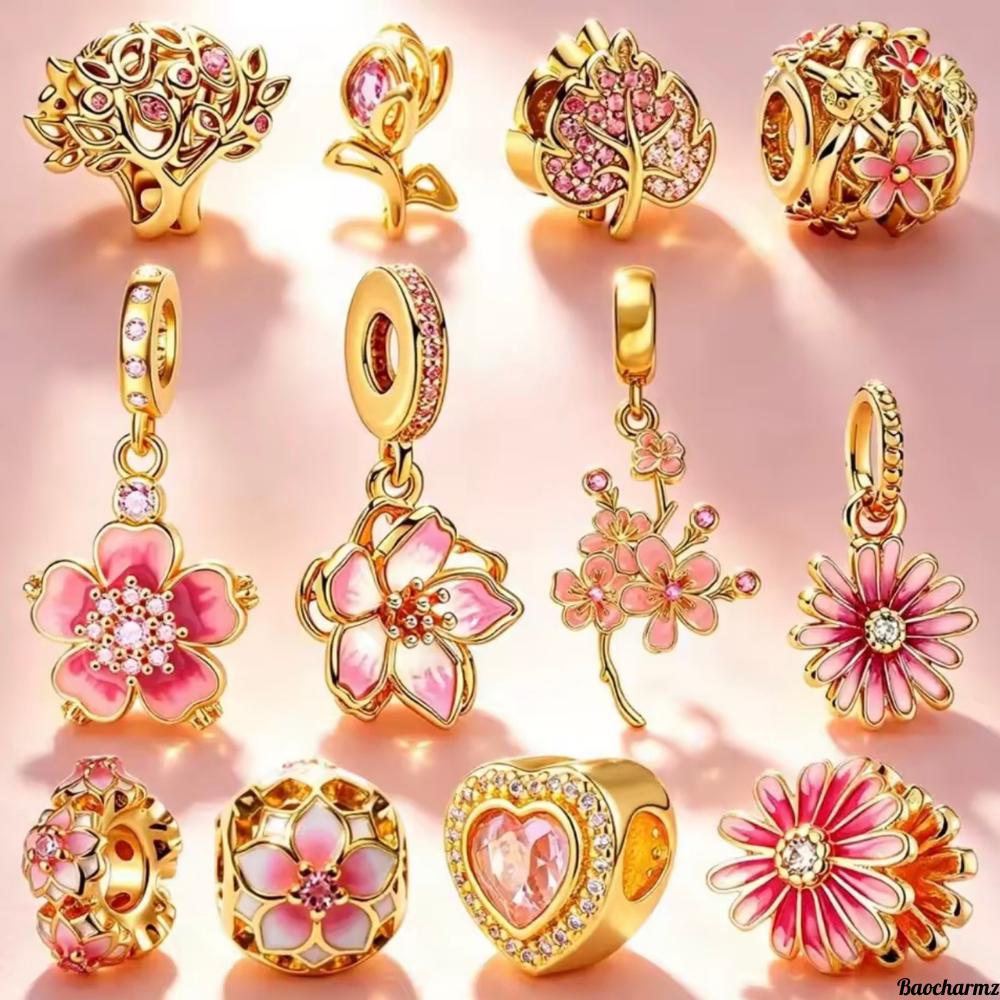 Pandora flower charm - Etsy 日本