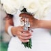 Something Blue Wedding Photo charms Custom Made or DIY Bouquet memory Charms for Family photos and Initials (Includes everything you need) 