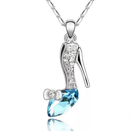Disney Necklace Cinderella Glass 