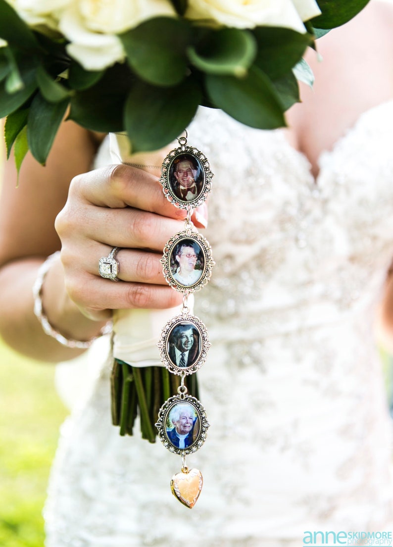 Photo pendant for wedding bouquet Outlet