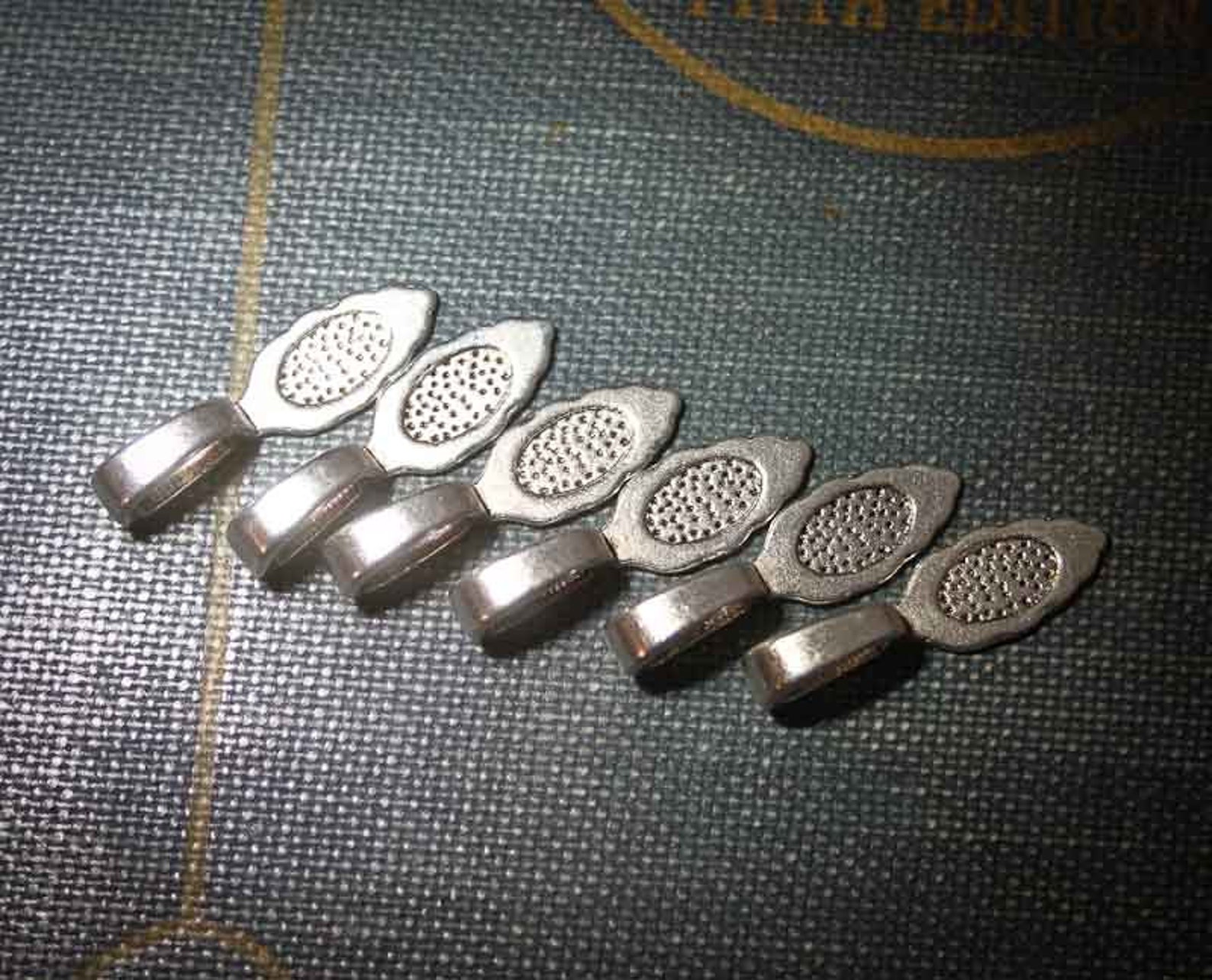 Large glue on Necklace Bails jewelry making bails 26 mm x 7 Etsy