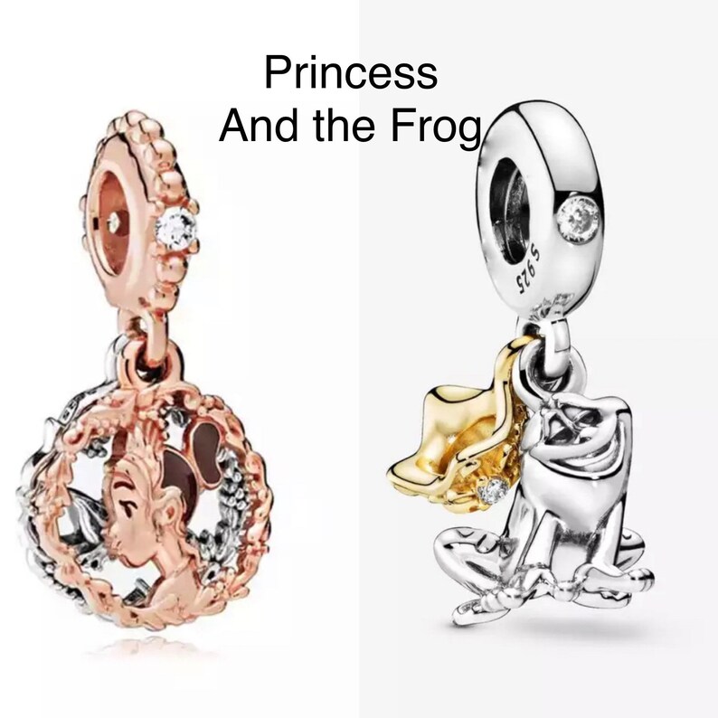 Princess and the frog Disney charm Mickey Mouse Pandora | Etsy
