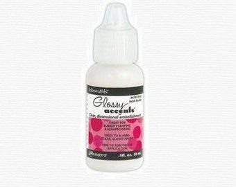 Jewelry glue Glossy Accents (Resin Like doming adhesive) by Ranger-Tim Holtz The perfect Adhesive / glue for Jewelry Making