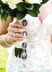 Something Blue Wedding Photo charms Custom Made or DIY Bouquet memory Charms for Family photos and Initials (Includes everything you need) 