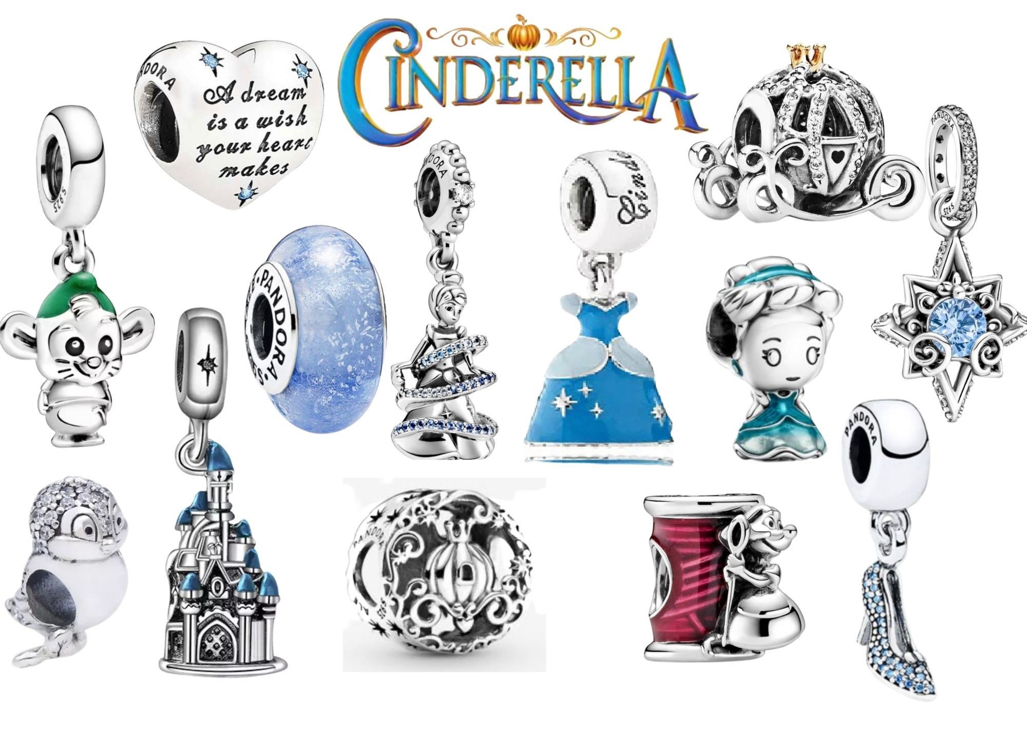 Cinderella Disney Charm for Pan - Etsy Denmark