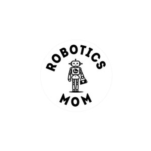 Roboter Mama Kiss-Cut Vinyl Aufkleber