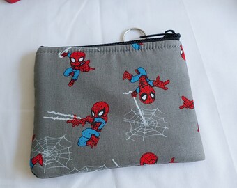 with Zipper Front Clip Coin Purse Super Hero