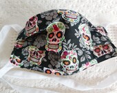 Reusable Face Mask with Filter Pocket Sugar Skulls