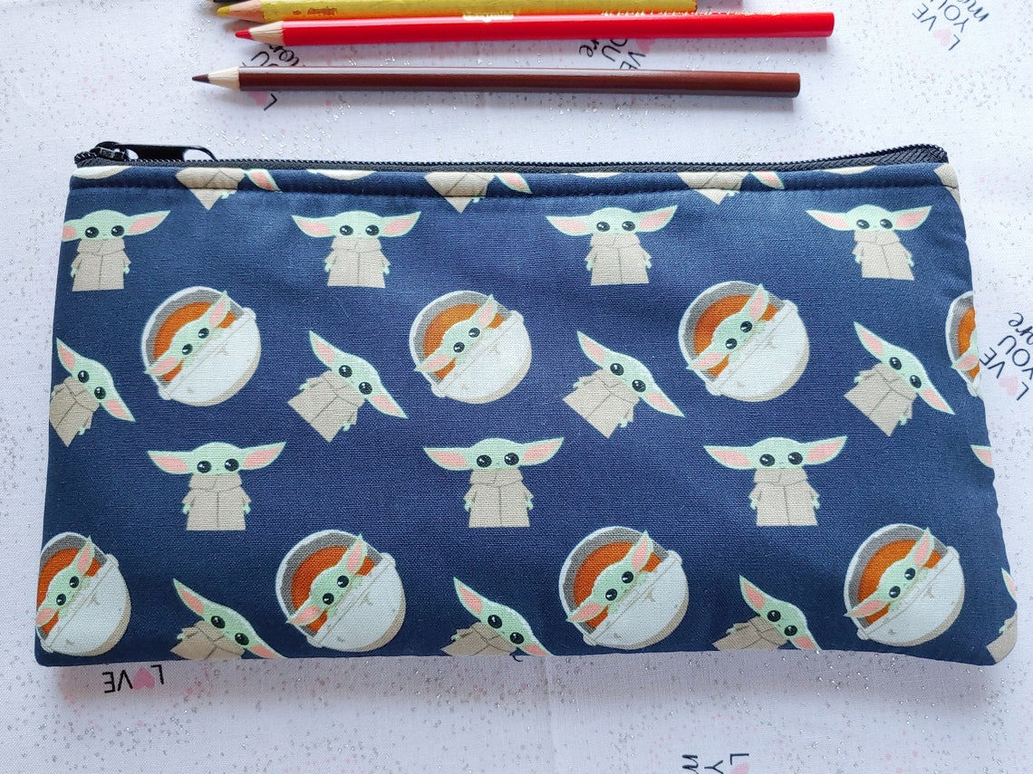 Pencil Pouch Star Wars Mandalorian Baby Yoda Etsy