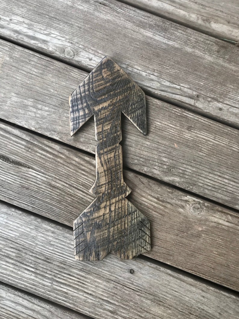 Hand Made Wood Arrow Wall Decor Sign Tribal Image 0
